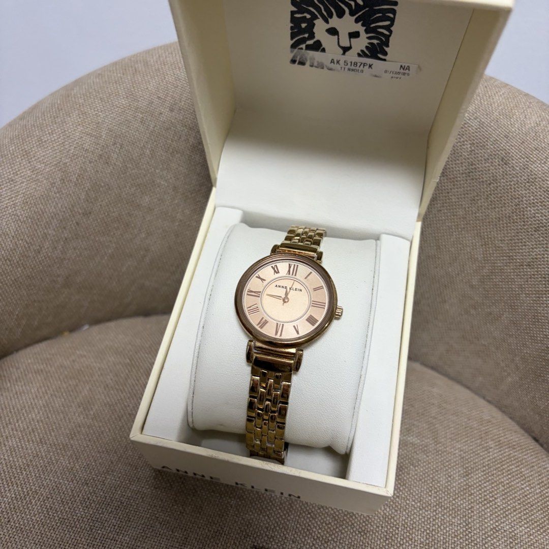 Anne klein rose gold watch (Category: Women's Watches) located in San Carlos. Submitted by marj.mco (Listing ID 1460438044, Image 2). Description: US bought Preloved With scratches (check photos) 100% original.
