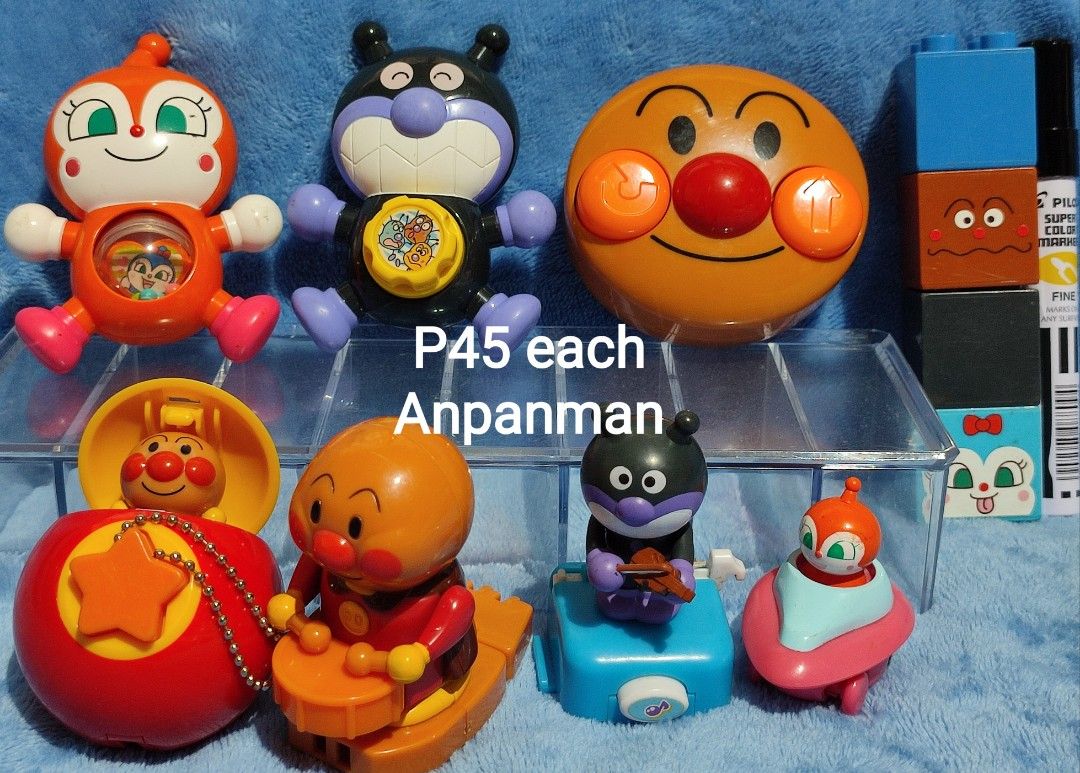 Anpanman Toys and Charms - Various Prices (Category: Designer & Blind Box Toys) located in Baguio. Submitted by abigailmyra (Listing ID 1460332017, Image 3). Description: - Anpanman toys and charms available! - Prices: P45 each (most items), P38 each (standing figures), P20 each (smaller figures). - Ideal for Anpanman fans, collectors, and kids. - Some items are from the Anpanman Gachapon series. - Please check photos for specific item details. l