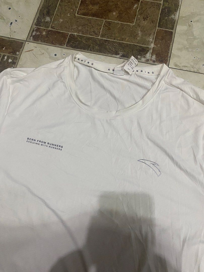 ANTA Men Advanced Run T-Shirt (Category: Activewear) located in Tagoloan. Submitted by puretiger-389e (Listing ID 1460455173, Image 2). Description: ANTA Men Advanced Run T-Shirt Excellent condition Size XL 22x29.5 dimensions Need wash lang to. .