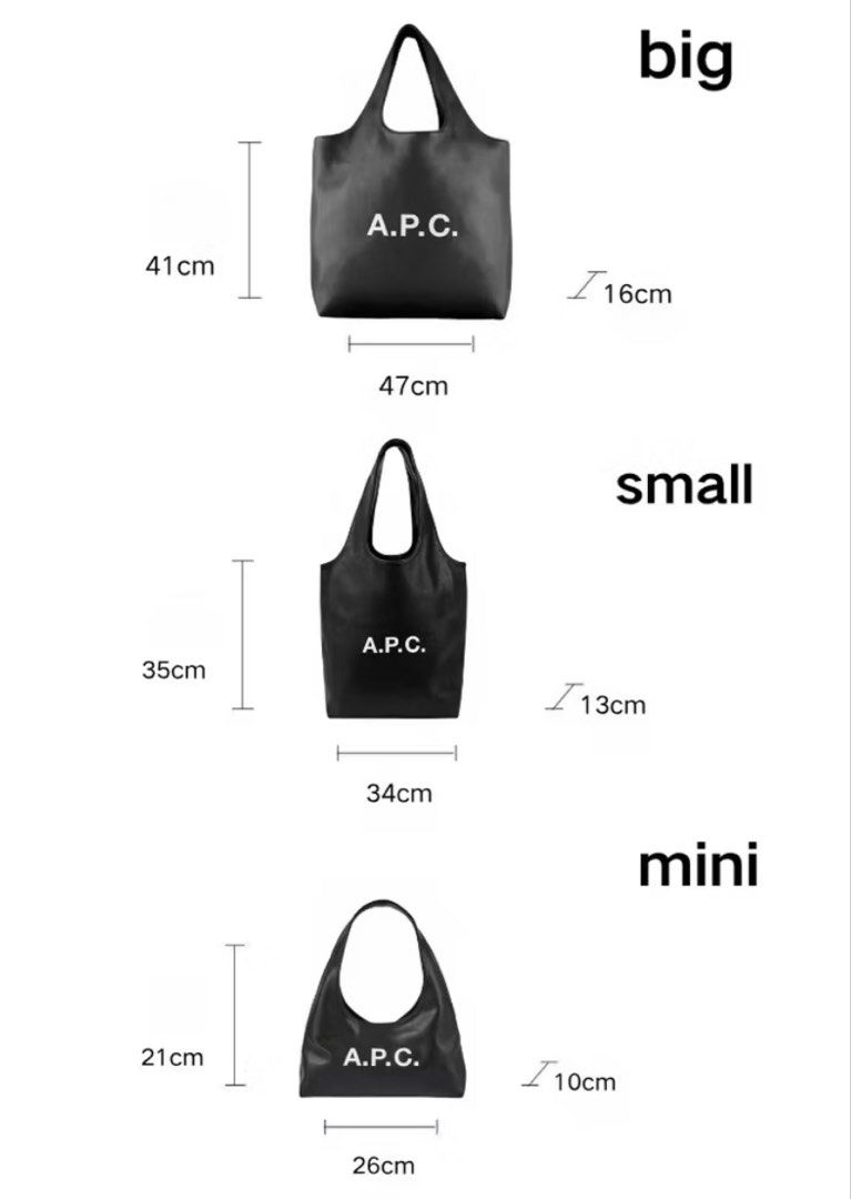 APC Totebag Shoulder Bag Small and Large (Category: Tote Bags) located in Manila. Submitted by _girlfinds (Listing ID 1460398676, Image 2). Description: .