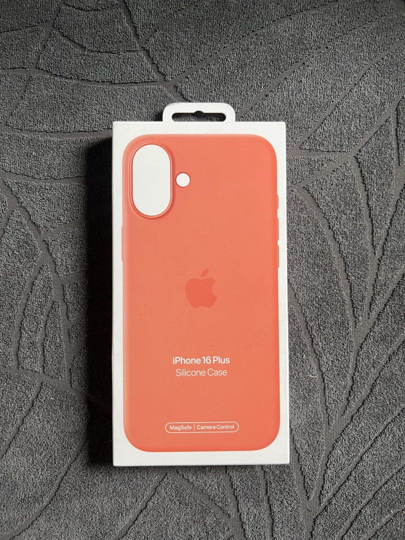 Apple iPhone 16 Plus Silicone Case with MagSafe (Category: Cases & Sleeves) located in Manila. Submitted by victordlcrz (Listing ID 1460429280, Image 1). Description: Color: Tangerine - Original - Sealed - Old stock.