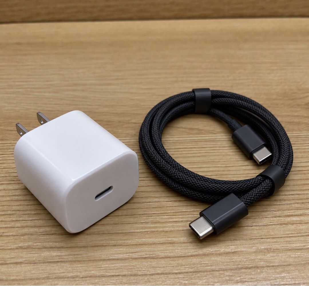 Apple USB-C Power Adapter and Cable (Category: Chargers & Cables) located in Makati City. Submitted by monchbrioso (Listing ID 1460416400, Image 1). Description: - 20w Genuine White Apple USB-C Power Adapter - Black Braided USB-C to USB-C Cable - original from ipad pro packaging - Ideal for fast charging iPhones, iPads, and other USB-C devices - Bundle deal .