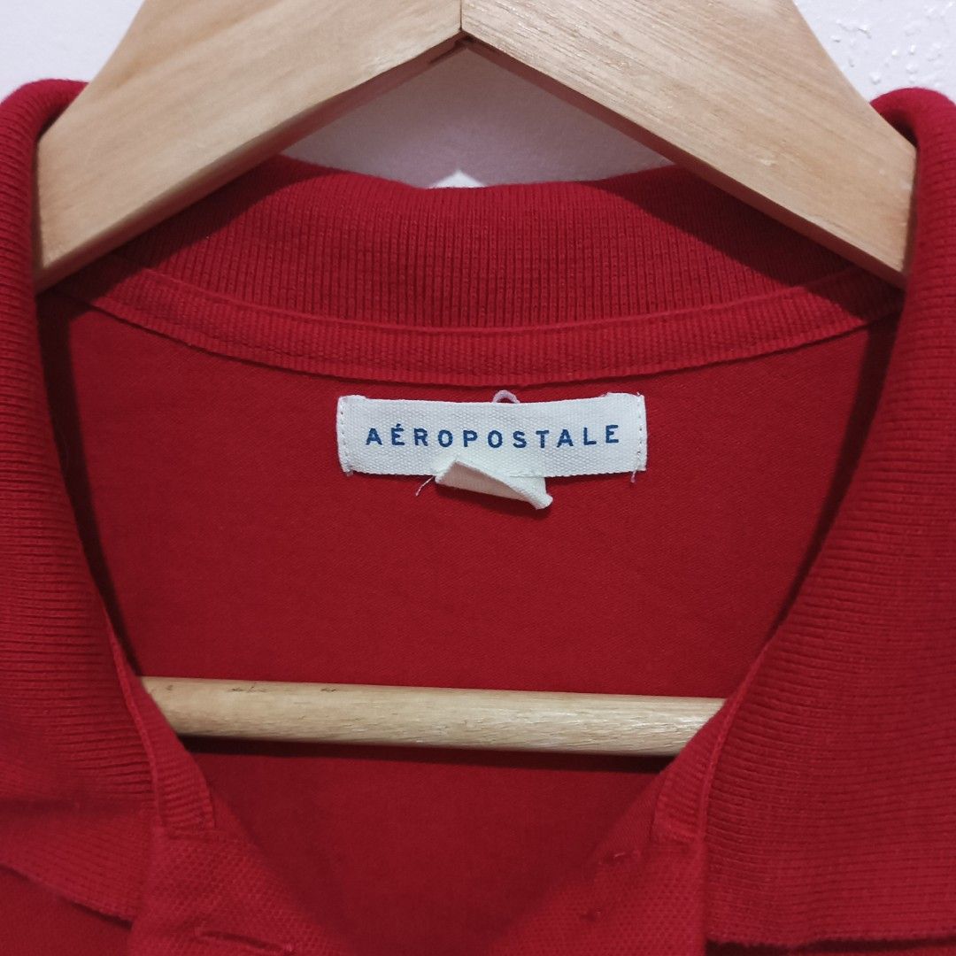 Aéropostale |Large | solid polo shirt in red. (Category: Shirts) located in Subic. Submitted by mustardt_ (Listing ID 1460367941, Image 3). Description: size: 17in x 25in code: c697.