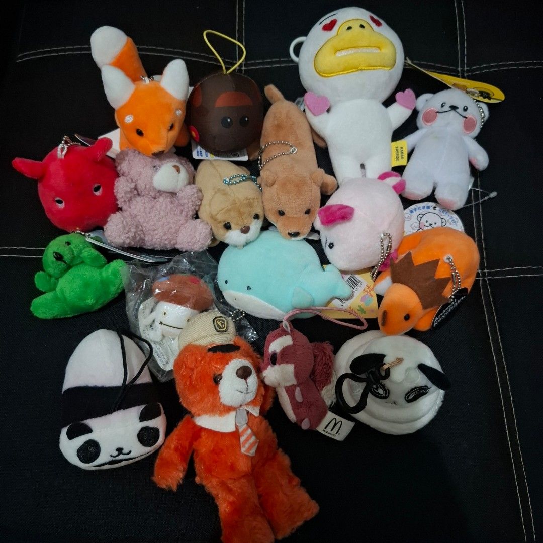 Assorted Animal Plushie Charms - 17 pcs (Category: Plushies & Soft Toys) located in Baliuag. Submitted by ahgashop. (Listing ID 1460442259, Image 1). Description: - 17 pcs animals charms - 13 pcs with papertags, 4 pcs no tag - preloved to brand new condition - for take all only.