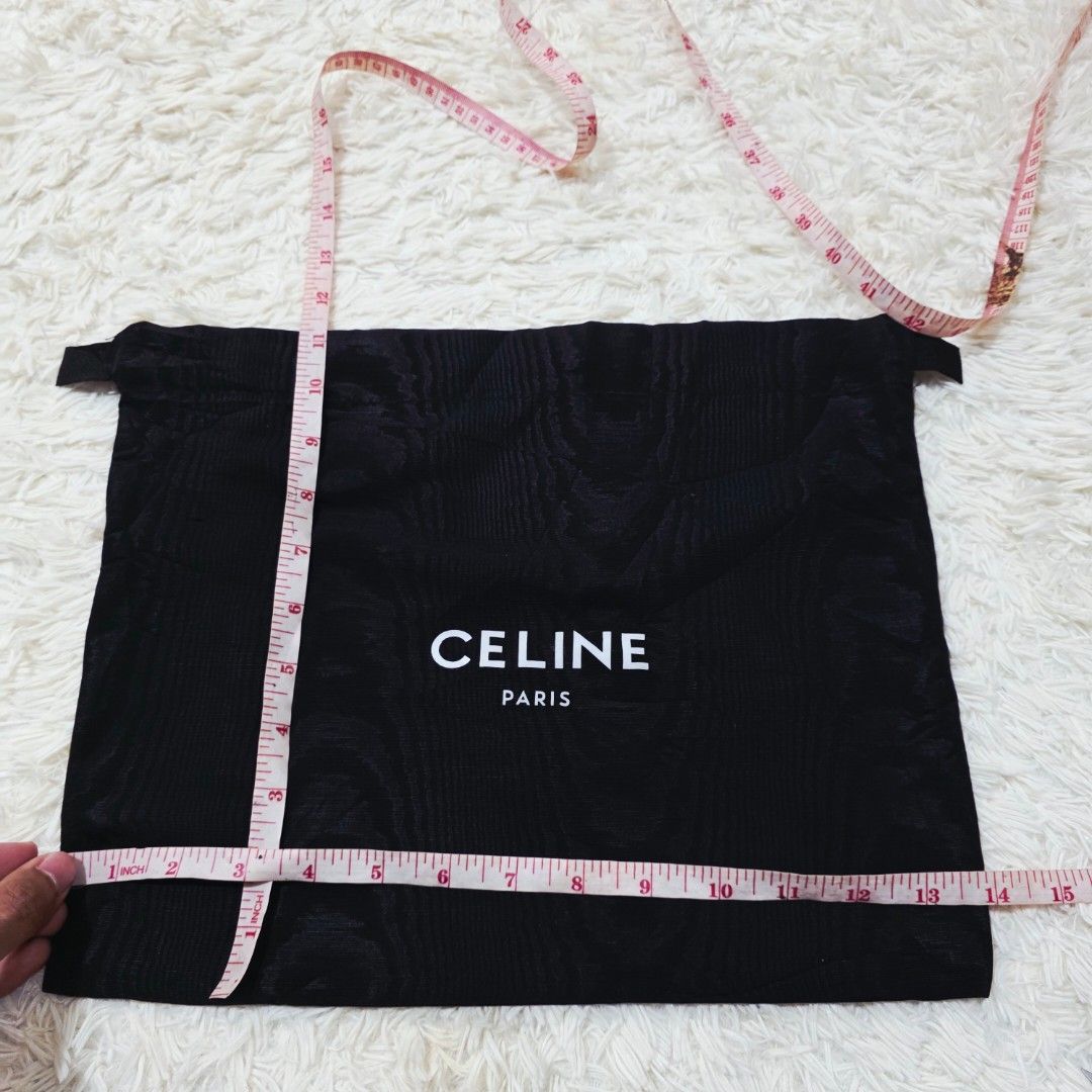 Authentic Celine dust bag 11x14 inches (Category: Shoulder Bags) located in Manila. Submitted by jfluxury.co (Listing ID 1460499071, Image 3). Description: excellent condition like new no flaws bought in Japan 🇯🇵 💯% Authentic. 😊 Money back guarantee. 😊 Clean and ready to use na.