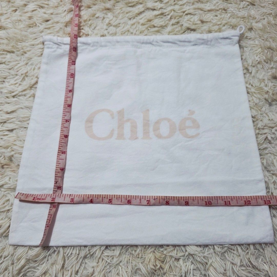 Authentic Chloe dust bag 13x13 inches (Category: Shoulder Bags) located in Manila. Submitted by jfluxury.co (Listing ID 1460500226, Image 3). Description: excellent condition like new no flaws bought in Japan 🇯🇵 💯% Authentic. 😊 Money back guarantee. 😊 Clean and ready to use na.