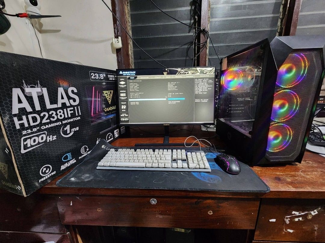 AVAILABLE! Ryzen 5 5600G Desktop/PC (Category: Desktops) located in Manila. Submitted by jeikyuu (Listing ID 1460490792, Image 1). Description: 10 sets available ❌ 1 SET LEFT ✅ PAUNAHAN NA LANG PO!🔥 Quick specs: Ryzen 5 5600g B450m motherboard 16gb ram ddr4 24inch 100hz frameless monitor Diskless/no storge Case psu tempered Free Mouse Keyboard Mousepad Pm sa price 🫡 San mateo rizal 0945 851 1893.