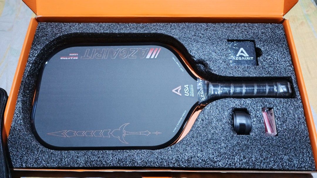 Azgairit Reactor pickleball paddle (Category: Racket and Ball Sports) located in Manila. Submitted by jzenroz (Listing ID 1460415054, Image 3). Description: for sale brandnew original pickleball paddle azgairit Reactor paddle 2,900 pesos only fixed price na po. if di kaya Meron din po sa orange app nyan pick up only ladislao diwa elementary school caridad cavite city cop lalamove pede PABOOK kau thanks Godbless.