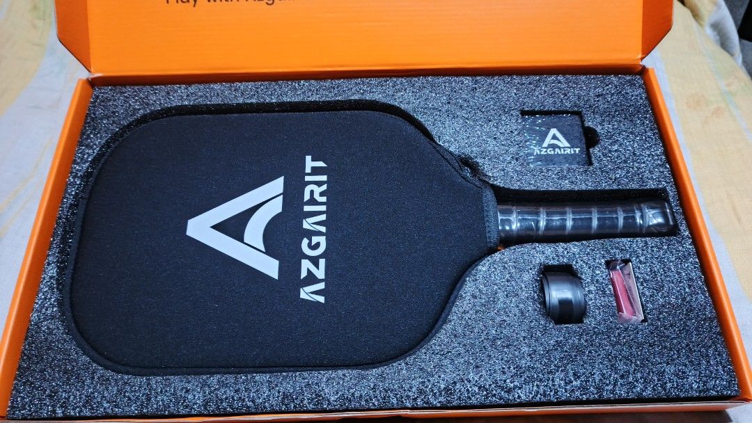 Azgairit Reactor pickleball paddle (Category: Racket and Ball Sports) located in Manila. Submitted by jzenroz (Listing ID 1460415054, Image 2). Description: for sale brandnew original pickleball paddle azgairit Reactor paddle 2,900 pesos only fixed price na po. if di kaya Meron din po sa orange app nyan pick up only ladislao diwa elementary school caridad cavite city cop lalamove pede PABOOK kau thanks Godbless.