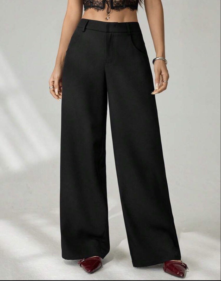 BAGGY SLACKS TROUSERS (Category: Other Bottoms) located in Caloocan City. Submitted by curateddepot (Listing ID 1460503358, Image 1). Description: LOW WAIST SIZE 27-28 BNEW.
