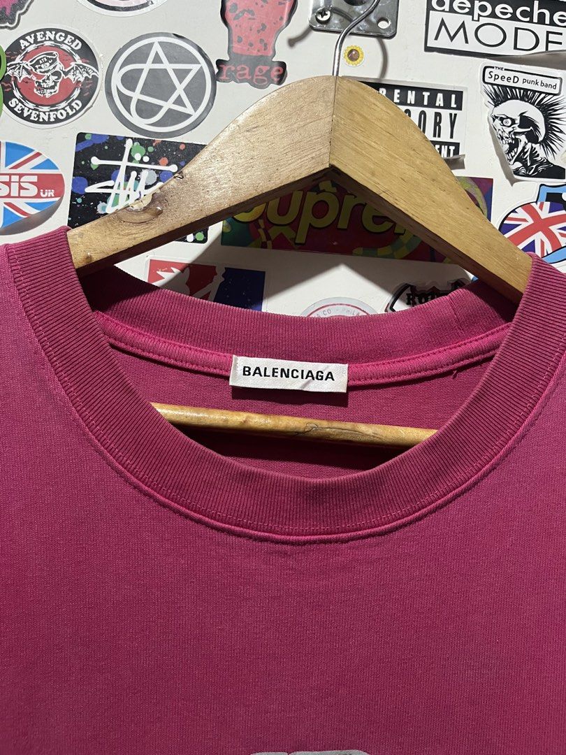Balenciaga Shirt (Category: Tshirts & Polo Shirts ) located in Talisay. Submitted by arabell21 (Listing ID 1460491926, Image 3). Description: Size Medium - Large Dimes W21 L29 Color rate 9/10 Issue stain on print Visible on pic Very good condition .
