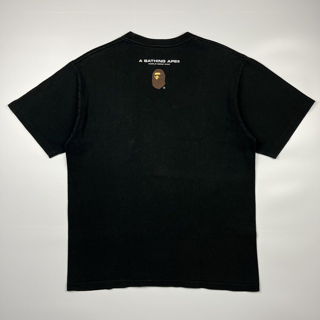 Bape ‘A Bathing Ape’ Tee (Category: Tshirts & Polo Shirts ) located in Puerto Princesa. Submitted by paradise5300 (Listing ID 1460442179, Image 2). Description: Bape ‘A Bathing Ape’ Tee Tagged Size: Large Dimensions Inches length: 27.5 Inches width: 20.5 Condition: Very good Color rate: 9 Flaws: Minimal signs of usage 1,999 shipping fee is not yet included. .