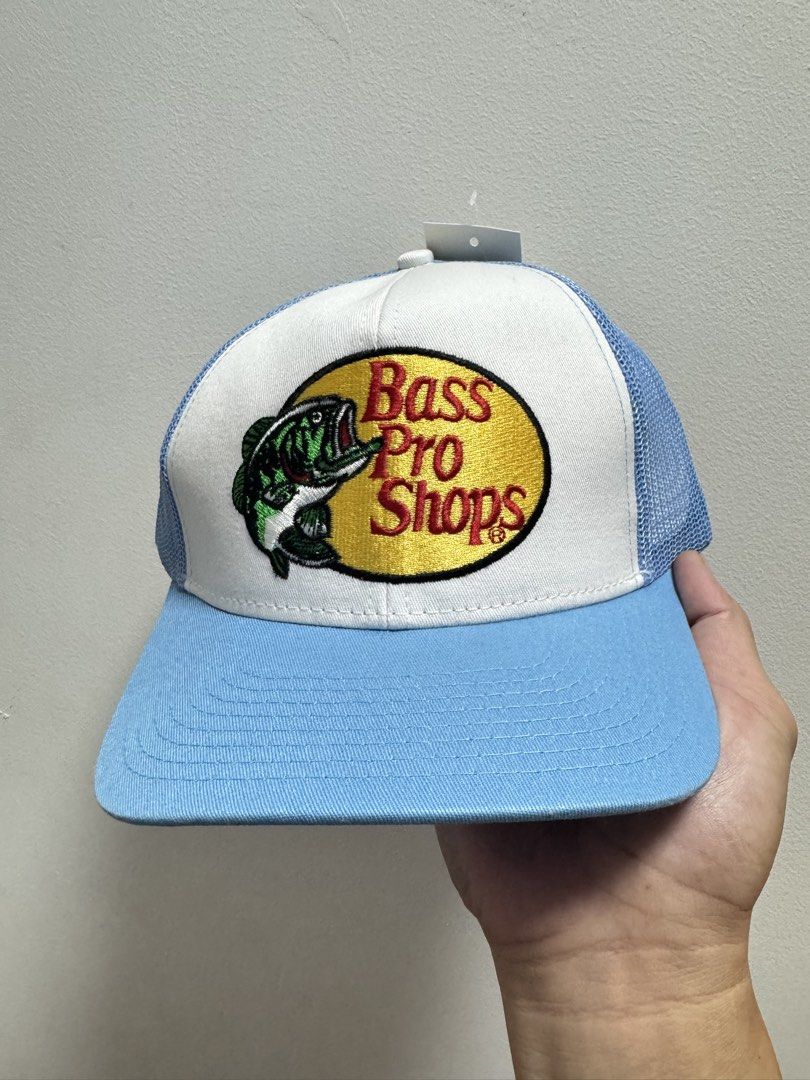 Bass Pro Shops Trucker Hat - Various Colors (Category: Caps & Hats) located in Cavite. Submitted by reygab (Listing ID 1460327677, Image 2). Description: - Classic Bass Pro Shops trucker hats - Features iconic embroidered fish logo - Mesh back for excellent breathability - Available colors: Light Blue, Navy, Tan/Black - Perfect for fishing or everyday wear - One size fits most Open for bulk buyers Embriodered ₱300 Printed 230 Shipped via lbc or l