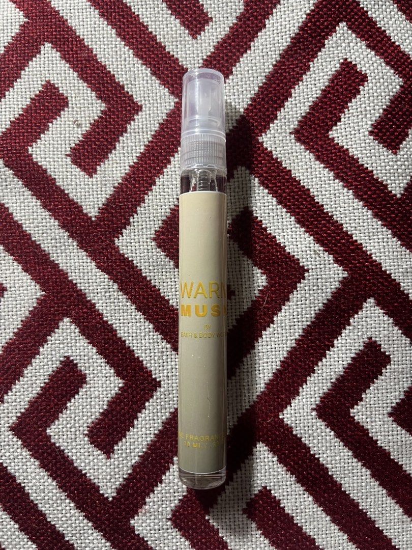 Original BBW Warm Musk 10ml decants (Category: Fragrance & Deodorants) located in Las Pinas. Submitted by stylecircle.mnl (Listing ID 1460464210, Image 2). Description: * Original Bath and Body Works Warm Musk Mist in 10 ml size * perfect for testing, travel and everyday use! .