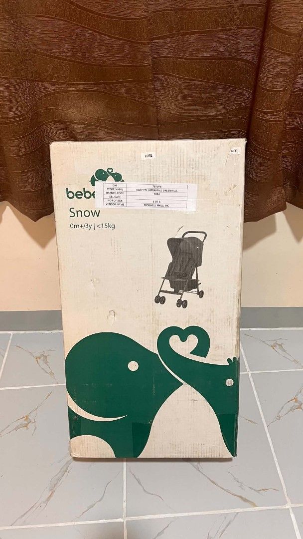 Bebe Confort Snow Stroller (Category: Strollers) located in Malolos. Submitted by supermura (Listing ID 1460447103, Image 3). Description: NEVER USED! -From Baby Company - Lightweight Bebe Confort Snow stroller - Suitable for babies 0 months to 3 years (up to 15kg) - Compact folding for easy storage and travel - Includes canopy for sun protection - Features a basket for essentials - Stylish black color - Great for everyday use.