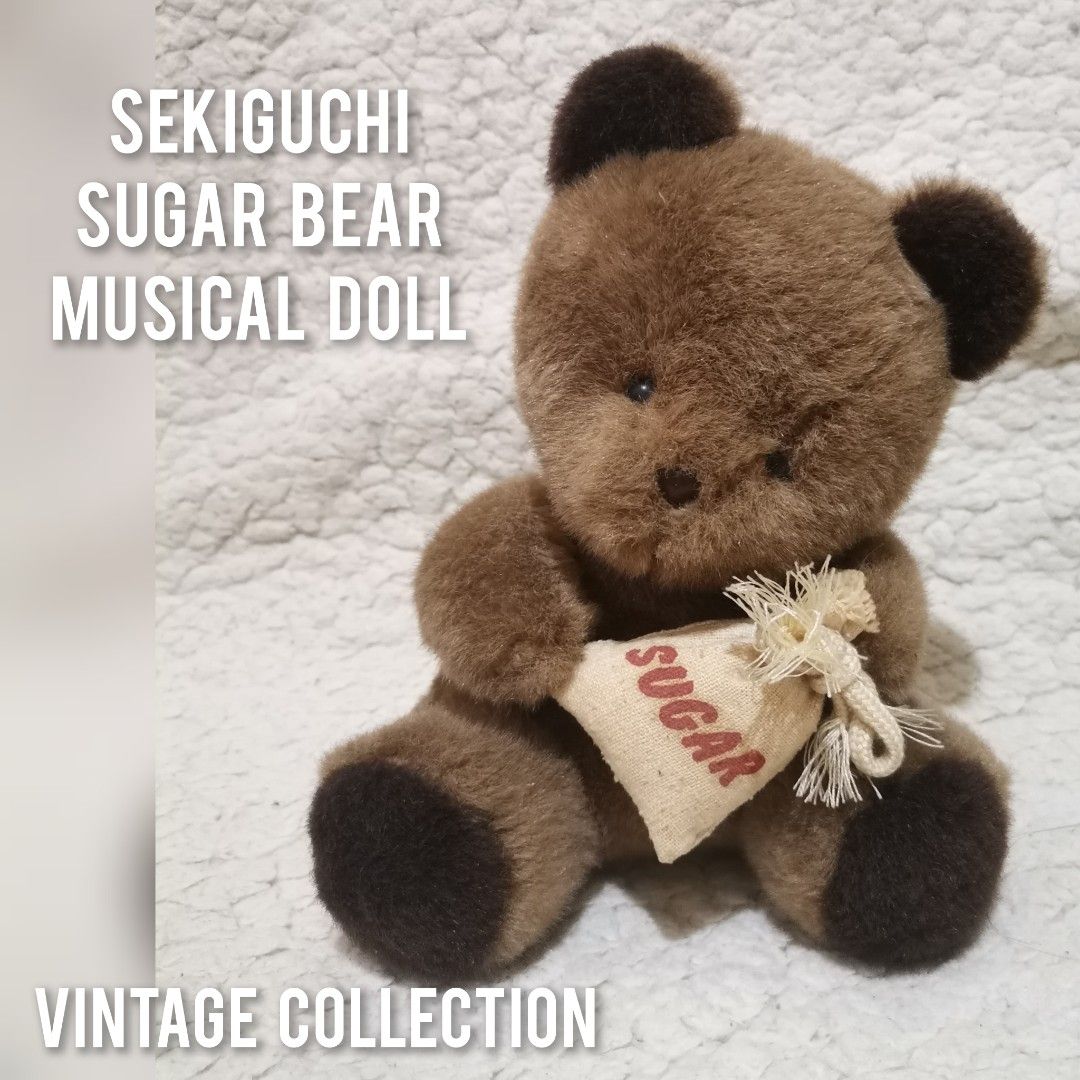 Big Sekiguchi Sugar Musical Bear (Category: Plushies & Soft Toys) located in Bacolod City. Submitted by liza_vintage_collections (Listing ID 1460328887, Image 1). Description: .