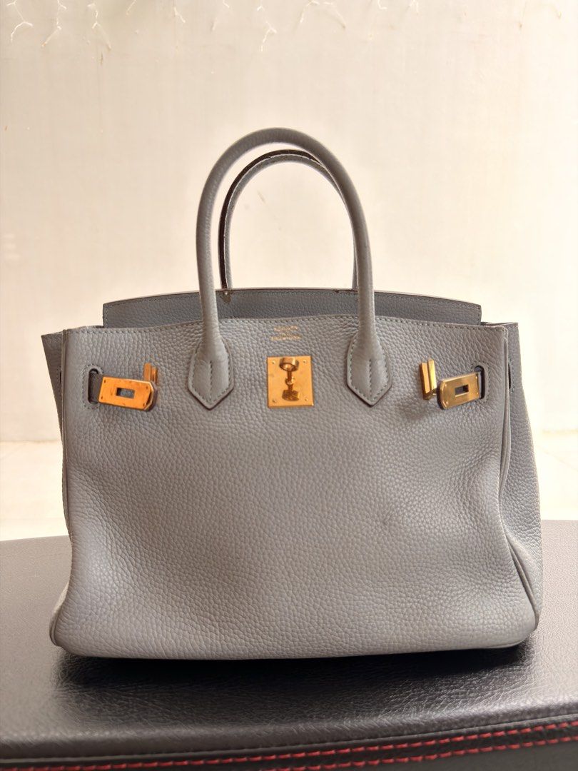 Birkin 30 gray (Category: Luxury Bags & Wallets) located in Antipolo. Submitted by 2ammom (Listing ID 1460331332, Image 1). Description: See pictures for flaws Perfect size leather.