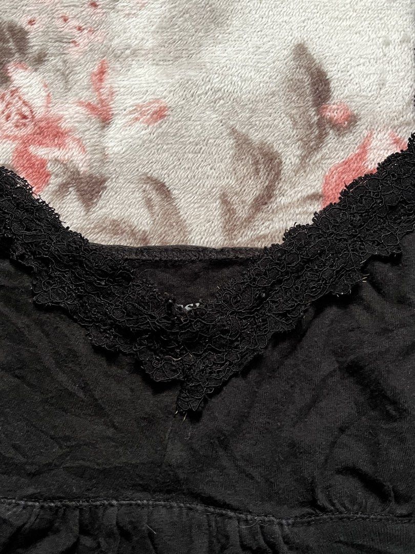 Black Lace Babydoll Top (Category: Sleeveless) located in Manila. Submitted by wovely.threads (Listing ID 1460369345, Image 3). Description: dm us here on fb @Aquila Clot.