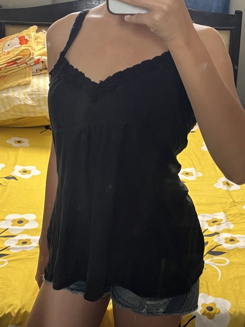 Black Lace Babydoll Top (Category: Sleeveless) located in Manila. Submitted by wovely.threads (Listing ID 1460369345, Image 2). Description: dm us here on fb @Aquila Clot.