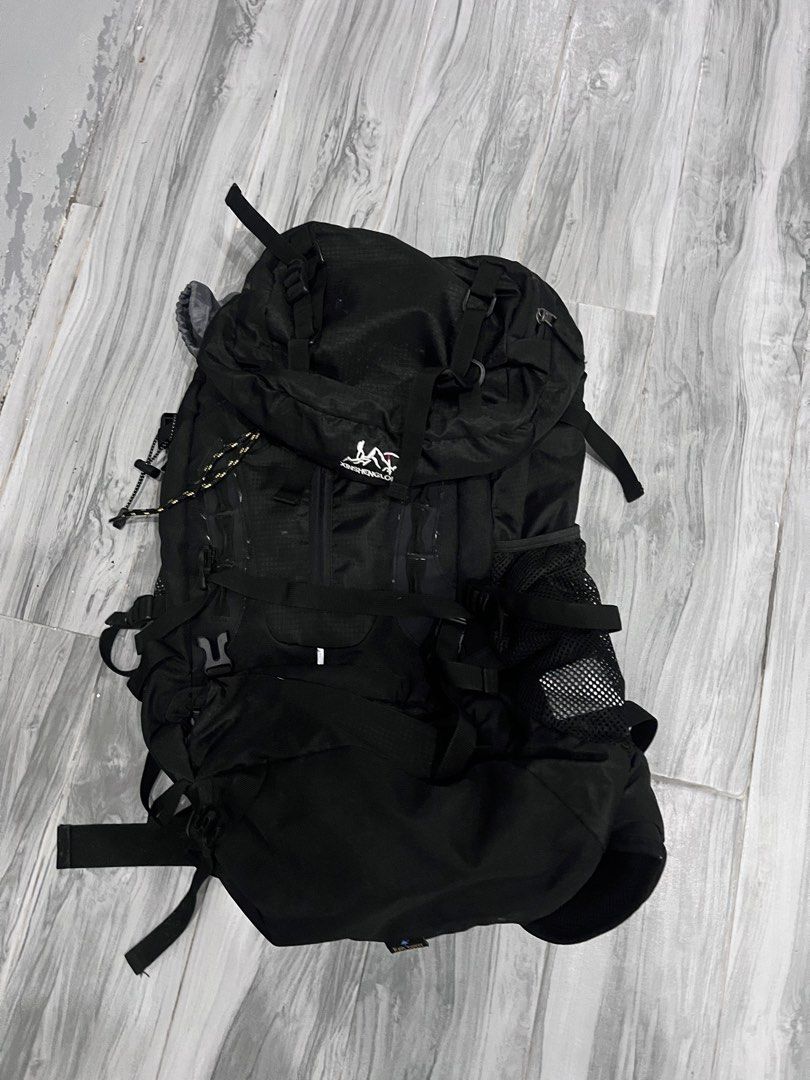 Black Outdoor Backpack with Multiple Compartments (Category: Backpacks) located in Malolos. Submitted by urgoodsfrommls (Listing ID 1460396285, Image 1). Description: - Durable black outdoor backpack - Ample pockets and straps for organizing gear - Convenient mesh side pockets - Adjustable straps for a comfortable fit - Ideal for hiking, camping, or travel - Ready for your next adventure!.