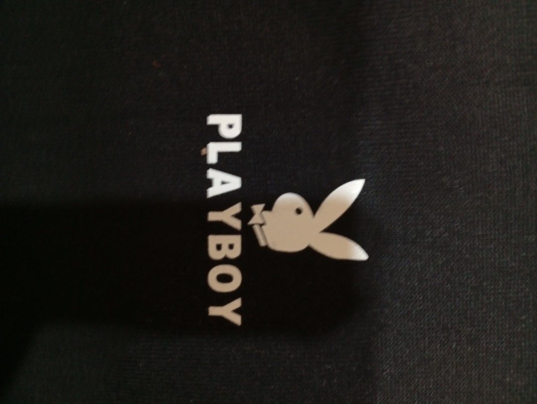 Black Playboy Crewneck (Category: Coats, Jackets and Outerwear) located in Legazpi City. Submitted by nexcloset_ (Listing ID 1460409386, Image 2). Description: Size: Large Price: ₱400 + SF Color: Black Color Rate: 9/10 Condition: Excellent condition Issue: No issue Classic black Playboy crewneck sweatshirt with a small chest logo. Simple and versatile design. Note:⚠️ • This is a thrifted/pre-loved item, so please manage your expectations.