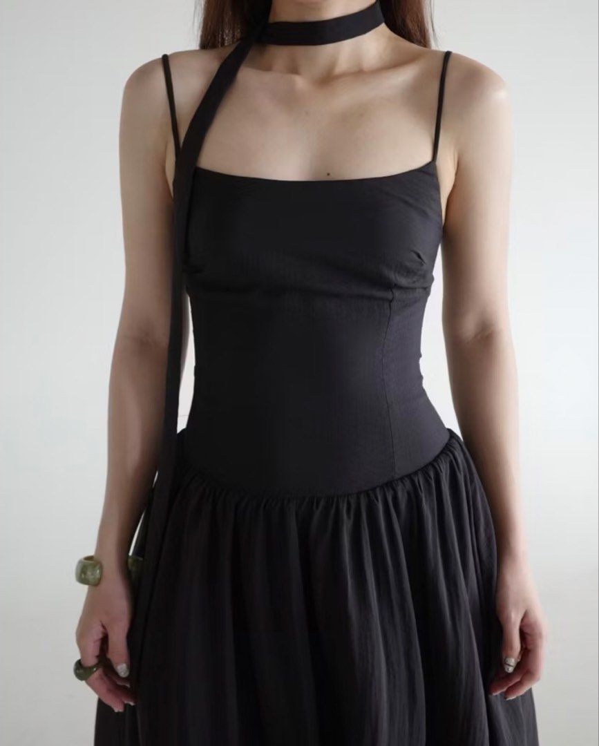 Black Spaghetti Strap Maxi Dress (Category: Dresses) located in Muntinlupa City. Submitted by cam.jea (Listing ID 1460497208, Image 2). Description: Rfs: not my style Never worn.