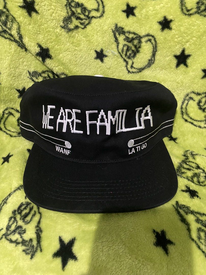 Black "WE ARE FAMILIA" Snapback Cap (Category: Caps & Hats) located in Manila. Submitted by hattearss (Listing ID 1460313414, Image 1). Description: Dm📥.