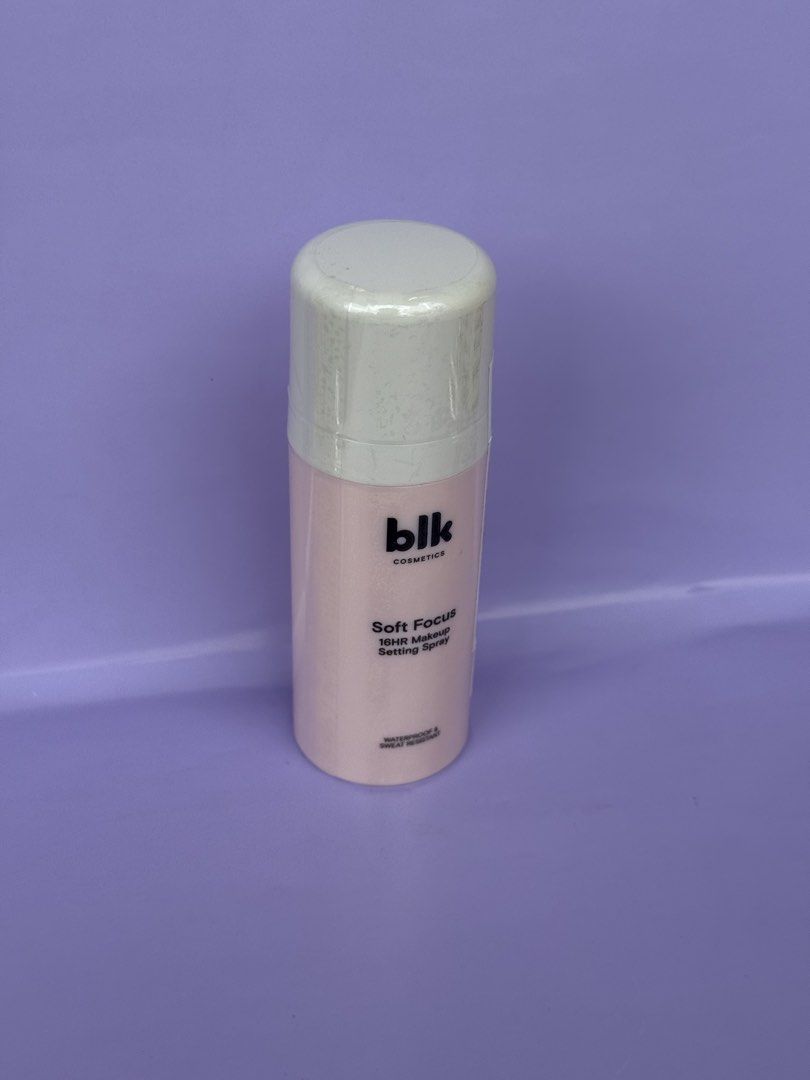 BLK Cosmetics Soft Focus 16HR Makeup Setting Spray (Category: Makeup) located in Canaman. Submitted by Daphyee_ (Listing ID 1460451567, Image 1). Description: - Brand New & Sealed BLK Cosmetics Soft Focus Setting Spray - 16-Hour Makeup Lock: Ensures your makeup stays put all day. - Waterproof & Sweat-Resistant Formula: Perfect for humid weather and active days. - Achieve a flawless, soft-focus finish. - Comes in a chic light pink bottle..