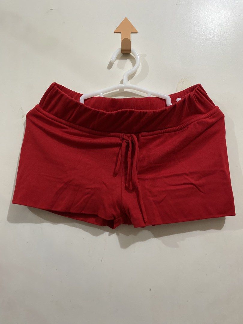 BSCO Red Fitted Lounge Shorts (Category: Shorts) located in Taguig. Submitted by maly01_ (Listing ID 1460405441, Image 1). Description: - used once dm for inquiries :).