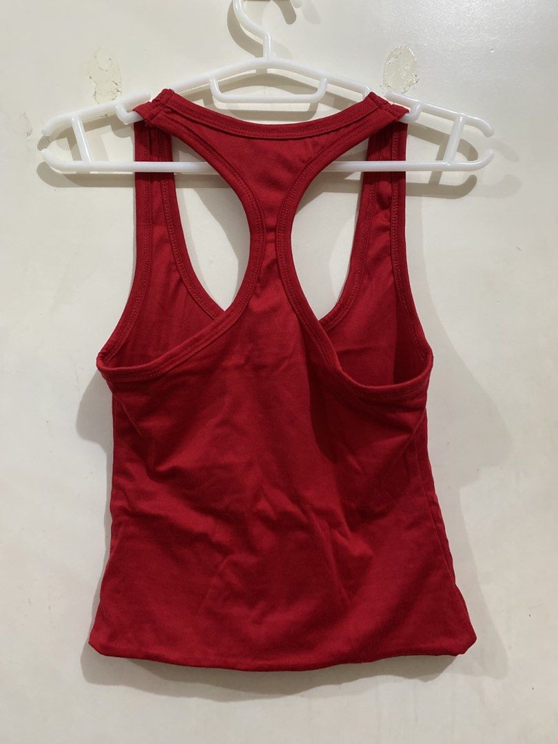 BSCO Red Racerback Tank Top (Category: Sleeveless) located in Taguig. Submitted by maly01_ (Listing ID 1460402044, Image 3). Description: dm for inquiries :).