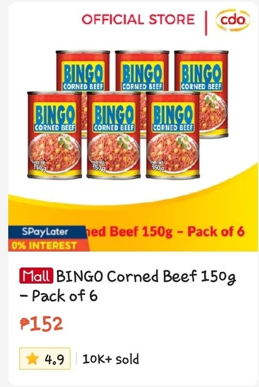 BUNDLE SALE - CDO Products (Category: Packaged & Instant Food) located in Caloocan City. Submitted by mysticocean-122d (Listing ID 1460395992, Image 3). Description: Great for quick meals and snacks. Stock up your pantry with this classic favorite..