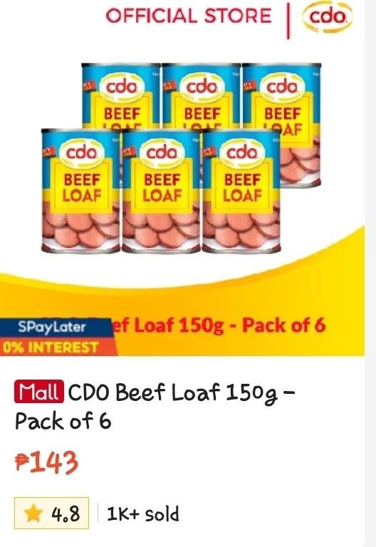 BUNDLE SALE - CDO Products (Category: Packaged & Instant Food) located in Caloocan City. Submitted by mysticocean-122d (Listing ID 1460395992, Image 2). Description: Great for quick meals and snacks. Stock up your pantry with this classic favorite..