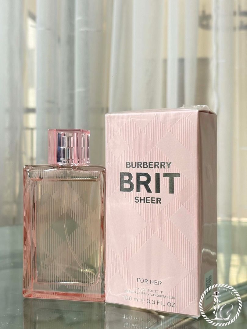 Burberry brit sheer for her edp 100ml (Category: Fragrance & Deodorants) located in Bocaue. Submitted by luxuriebycath (Listing ID 1460428302, Image 1). Description: Guaranteed authentic Shipping via jnt only .