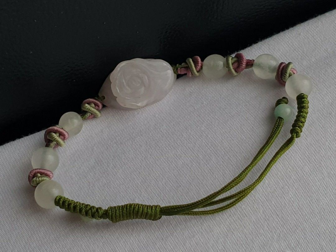 Burmese Jade Carved Flower Bracelet (Category: Bracelets) located in Quezon City. Submitted by WasalakTwo (Listing ID 1460309564, Image 2). Description: Bought in Japan High quality Goodcondition Clean and presentable Open for delivery nationwide.