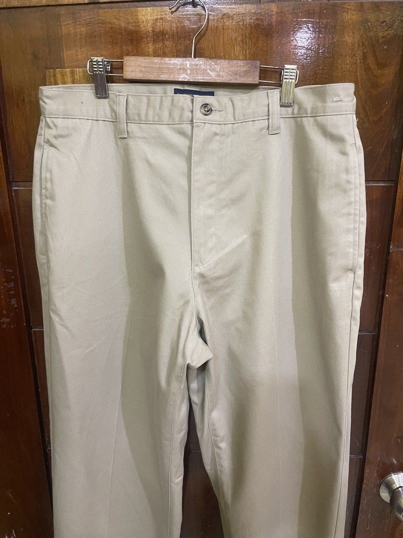 Cambridge Classics Chino Pants (Category: Chinos) located in Marikina City. Submitted by greatfindsmnlph (Listing ID 1460409740, Image 3). Description: Cambridge Classic Pants Price: 350 Size: Medium Waistline: 32 Length: 44 Hemline: 9.5 Color: Khaki Color Rate: 10/10 Condition: 10/10 almost new Very nice in actual.