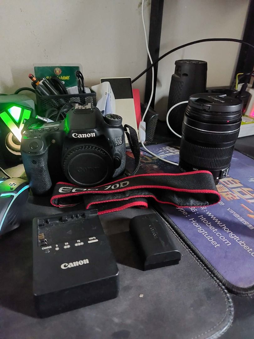 (NEGOTIABLE) Canon EOS 70D Full Set - For Sale (Read Description) (Category: Cameras) located in Paranaque City. Submitted by emersonilarde23 (Listing ID 1460325421, Image 2). Description: (NEGOTIABLE) Canon EOS 70D Full Set - For Sale (Read Description) RFS: Decluttering Condition: In very good condition. Signs of minimal usage. Price is slightly negotiable Note: This is a full set. The package includes: *Camera Body *Camera Lens (18-135mm Kit L