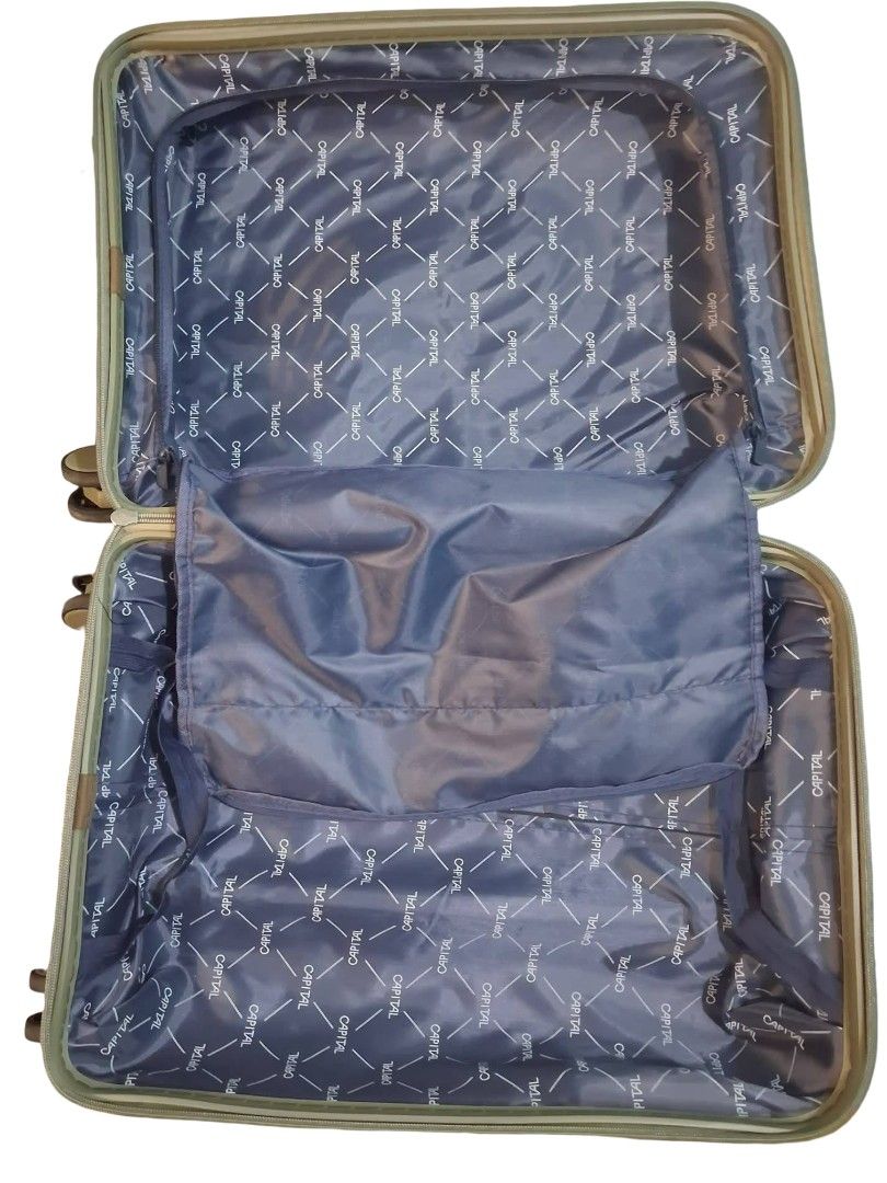 Capital Brand Luggage (Category: Luggage) located in Dasmarinas. Submitted by luis_aguinaldo.xom (Listing ID 1460470808, Image 2). Description: The luggage brand is CAPITAL. The smaller one is 20 inches, suitable as hand-carry/cabin baggage, while the larger one is 32 inches XL size, suitable for check-in baggage. Both are good as new and have only been used once..