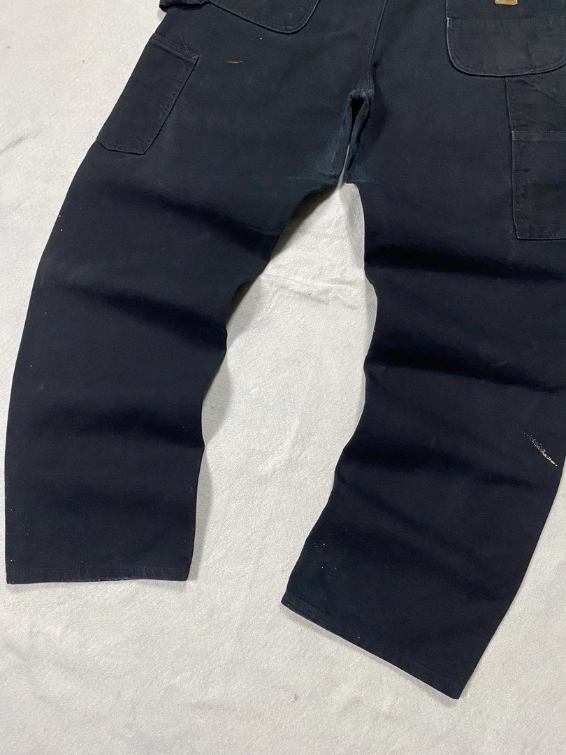 Carhartt Carpenter Pants B11 BLK (Category: Activewear) located in Dasmarinas. Submitted by ridgeridethrift (Listing ID 1460451486, Image 2). Description: Waist - 35 Thigh - 12.5 Length - 43.5 Hem - 9 Issue: Bleach stain , fade .