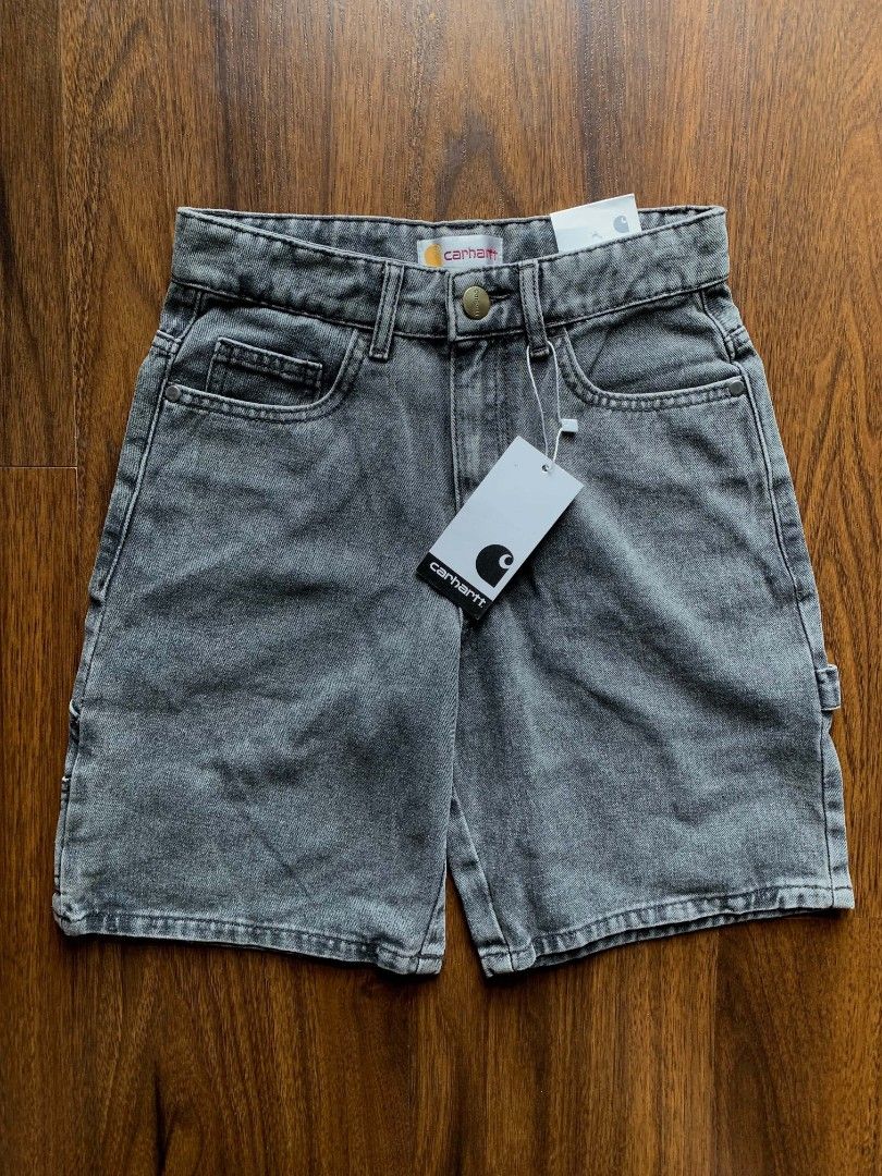 Carhartt Grey Denim Carpenter Shorts (Category: Shorts) located in Manila. Submitted by llamanzaresdave11 (Listing ID 1460412212, Image 2). Description: Carhartt Washed Denim Carpenter Dimensions: Width - 24 Length - 17 Color Rate: 9.5/10 As new condition Issue: None M/Mine: 780 - Color may vary due to photographic lighting. - Thrifted items. Manage your expectation. - No bogus buyers/miners - Payment first Courier: J&T / Lalamove .