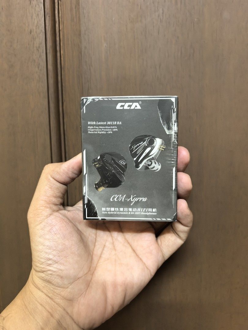 CCA XYRRA wired earphones (Category: Earphones) located in Quezon City. Submitted by unboxingtito (Listing ID 1460421653, Image 1). Description: CCA XYRRA wired earphones -brand new and sealed. -includes 3.5mm cable.
