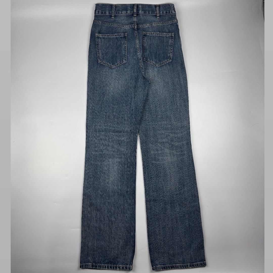 Celine Jane Flare Pants (Category: Luxury Apparel) located in Bacolod City. Submitted by cast.archives (Listing ID 1460454979, Image 2). Description: Celine - Chain Embellish Denim Jane Flare Pants Waist: 28-30" Length: 45" Inseam: 32" Leg opening: 8.5" Condition: Excellent Flaw: None.