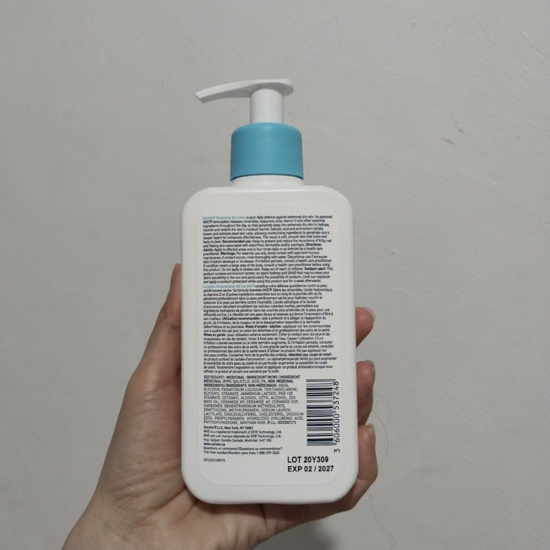 Cerave Renewing SA Lotion 237 ml Pump (Category: Body Care) located in San Jose. Submitted by salt02 (Listing ID 1460401745, Image 2). Description: brand new from Canada.