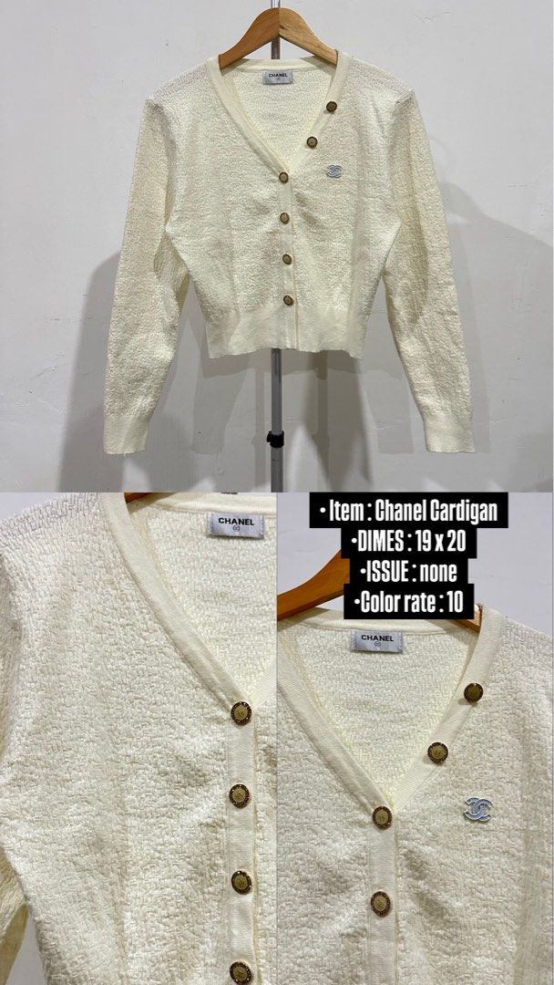 Chanel cardigan (Category: Longsleeves) located in Balungao. Submitted by kupaloots_club (Listing ID 1460416728, Image 1). Description: .