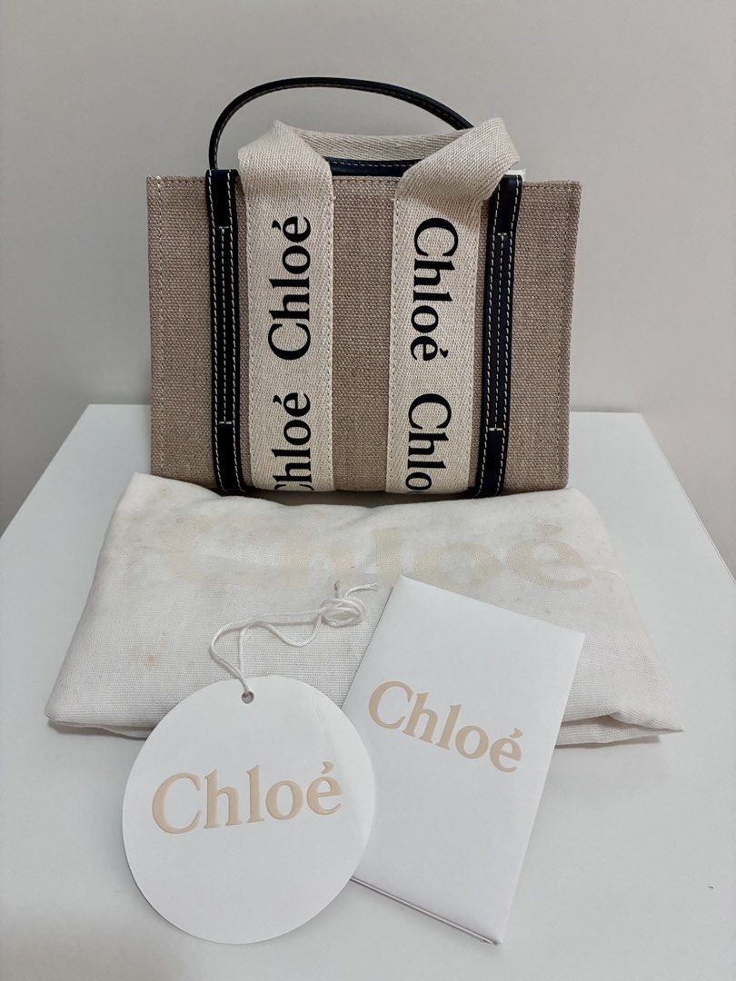 Chloe Woody Mini Tote Bag (Category: Luxury Bags & Wallets) located in Bacoor. Submitted by memei_l14 (Listing ID 1460420779, Image 1). Description: Brand New/ Never Used mini woody tote bag With dustbag, tag, booklet Negotiable PM for more details and photos.