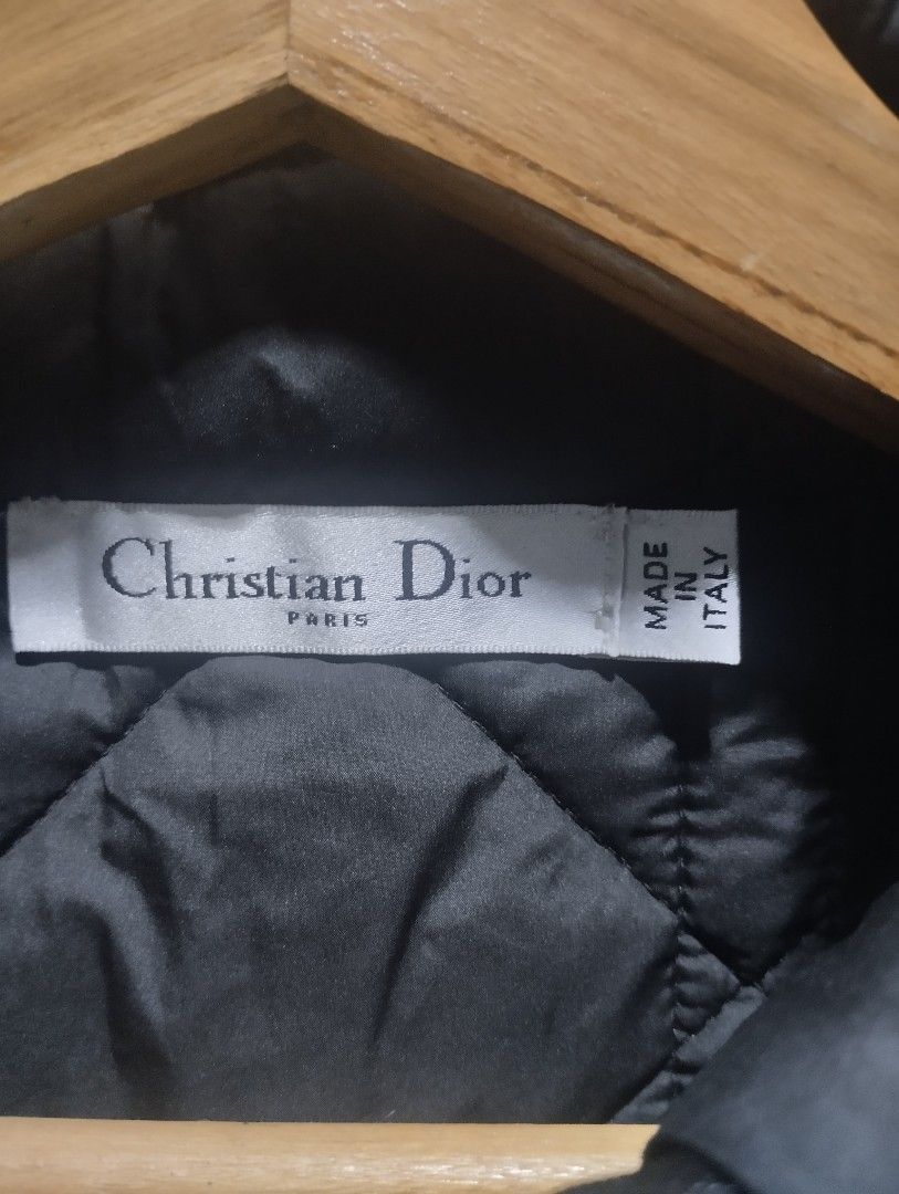 Christian Dior jacket (Category: Luxury Apparel) located in Bacoor. Submitted by nigel_008 (Listing ID 1460454880, Image 3). Description: Christian Dior Macrocannage jacket featuring a classic geometric quilted pattern, front button closure, collar, and front patch pockets..