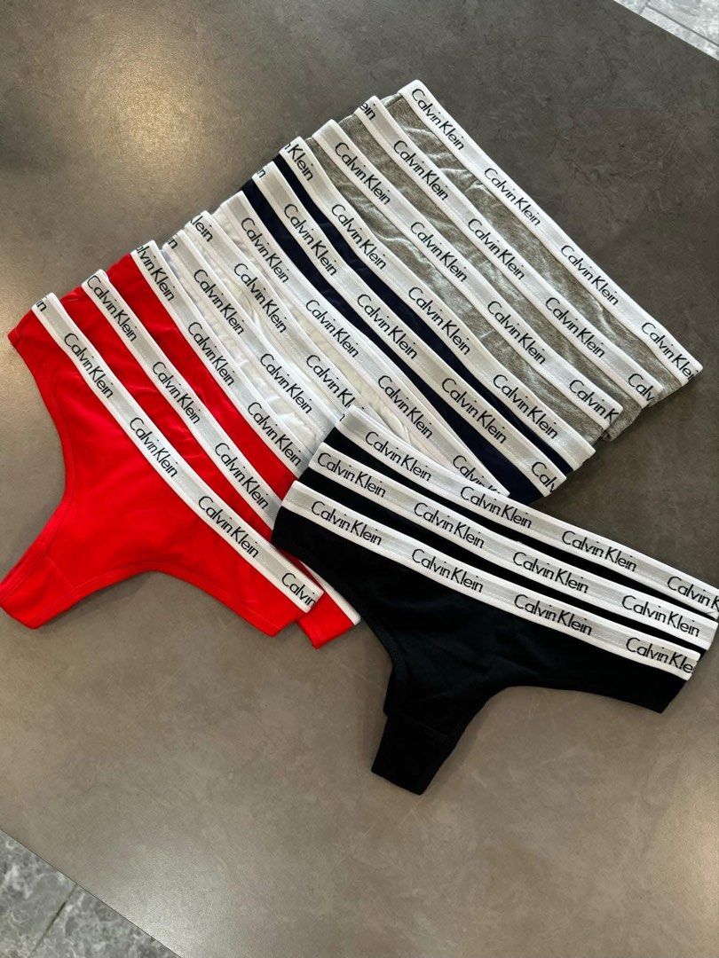 ck underwear thongs (Category: Undergarments & Loungewear) located in Pasig City. Submitted by aurae.clo (Listing ID 1460502328, Image 2). Description: avail in red, black, white, gray.