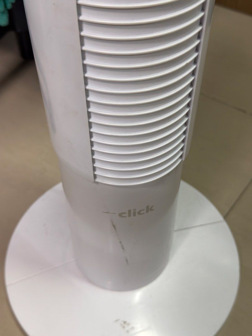 Click Oscillating Digital Tower Fan BCTF0555W (Category: Fans) located in Pasay City. Submitted by meostore (Listing ID 1460382195, Image 3). Description: All Functions Working Cold Air Oscillator Working Digital LED Display 360 Mode Sleep Mode 3 Fan Speed Settings Pasay Location.