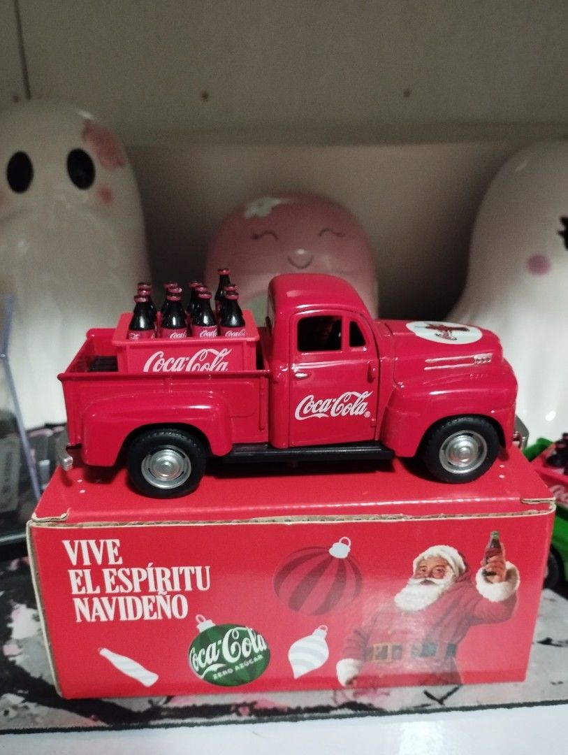 Coca-cola Diecast Collection (Category: Vehicle & Diecast Models) located in Batangas. Submitted by toyempress8 (Listing ID 1460478984, Image 1). Description: 🌟Coca-Cola pickup diecast truck with mini bottle crate 🌟Perfect for collectors and gift ideas 🌟color Red,Approx 13cm.