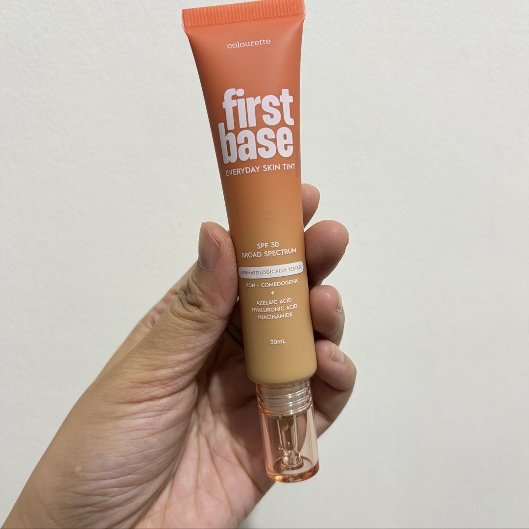 Colourette First Base Skin Tint - Coron (Category: Makeup) located in Santa Rosa. Submitted by cabkimi (Listing ID 1460403250, Image 1). Description: - Colourette First Base Everyday Skin Tint - Shade: Coron (Light-medium with olive undertone) - Size: 30ml tube - Brand new - RFS: Extra stock & not my shade anymore - orig price: 599 - bought it in shapi.