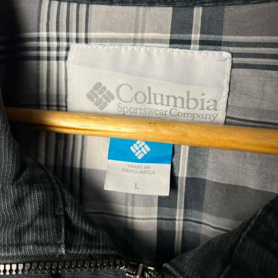Columbia Canvass Jacket (vintage piece) (Category: Coats, Jackets and Outerwear) located in Manila. Submitted by xendrift (Listing ID 1460495020, Image 3). Description: W: 24": L: 28 Size: Large (fit sa XL) Color rate: 9.7/10 Condition: Excellent complete with tags and wash tags no issue Pre-love item, ready to wear, Still Negotiable prize, authenticity guaranteed (original), pm for more photo and info's.
